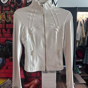 Define Cropped Jacket Nulu Light Ivory/Gold